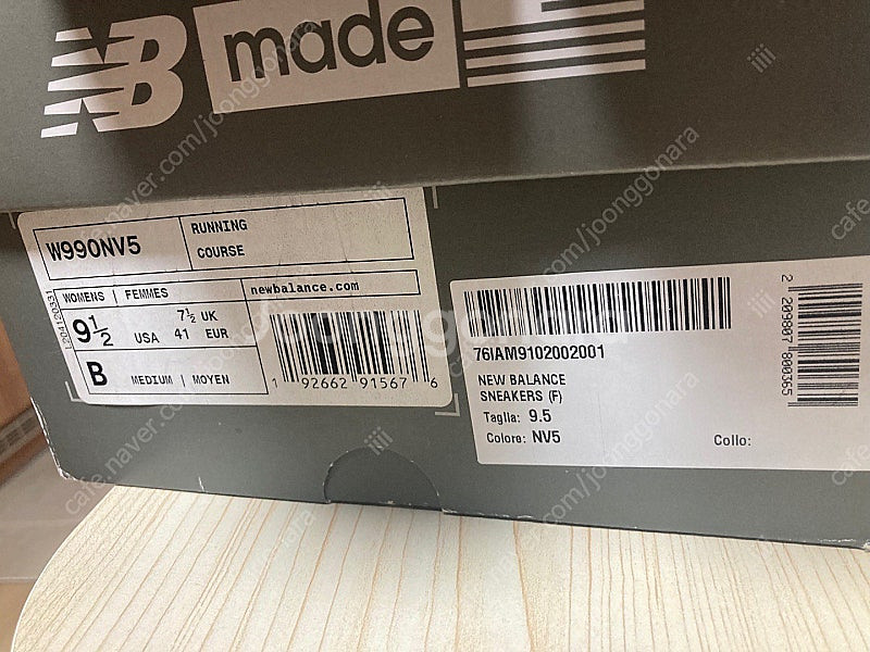 뉴발란스 990v5 네이비 우먼 265 남성 260 ....--4