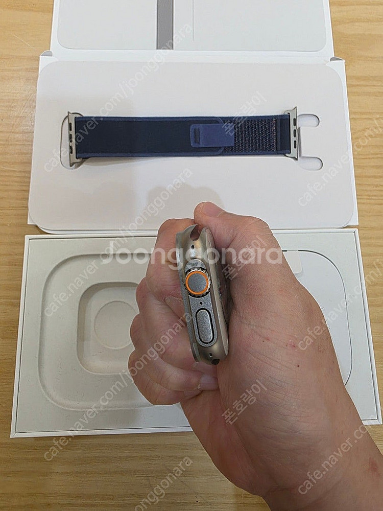 애플워치울트라2네추럴티타늄49mm+애플케어플러스 블루트...--7