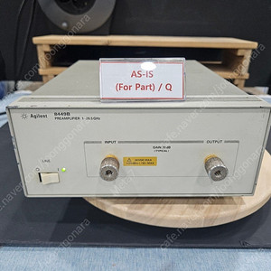 Agilent 8449B Preamplifier 부품용으로 판매 (불량 : 이미지 참조)