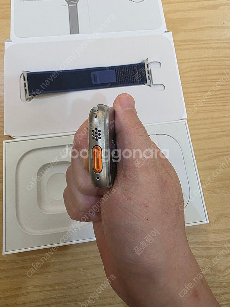 애플워치울트라2네추럴티타늄49mm+애플케어플러스 블루트...--5