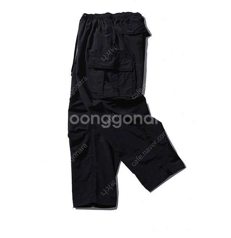 모이프 오버밀 6p 카고팬츠 블랙--5