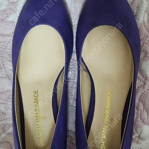 (반값택포가격)보라색 3센티굽구두245 국산수제화