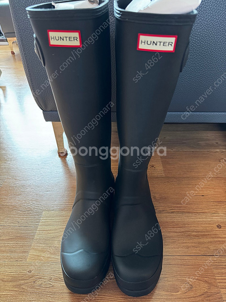 헌터 오리지널 톨 레인부츠 블랙 280--1