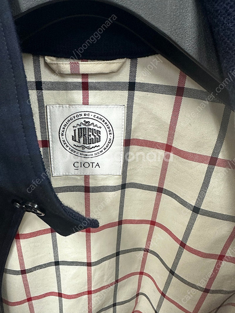 시오타 제이프레스 마드라스 블루종 판매합니다. 5 사이즈--4