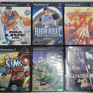 [PS2 중고] NBA LIVE 2005, 하이히트 메이저리그 베이스볼, 에이스컴뱃 제로 더 벨칸 워, 더 심즈 세상 밖으로, 모두의 골프3, 기동전사 건담 해후의 우주 팝니다.