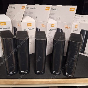 WD Elements 외장하드 14TB 5개