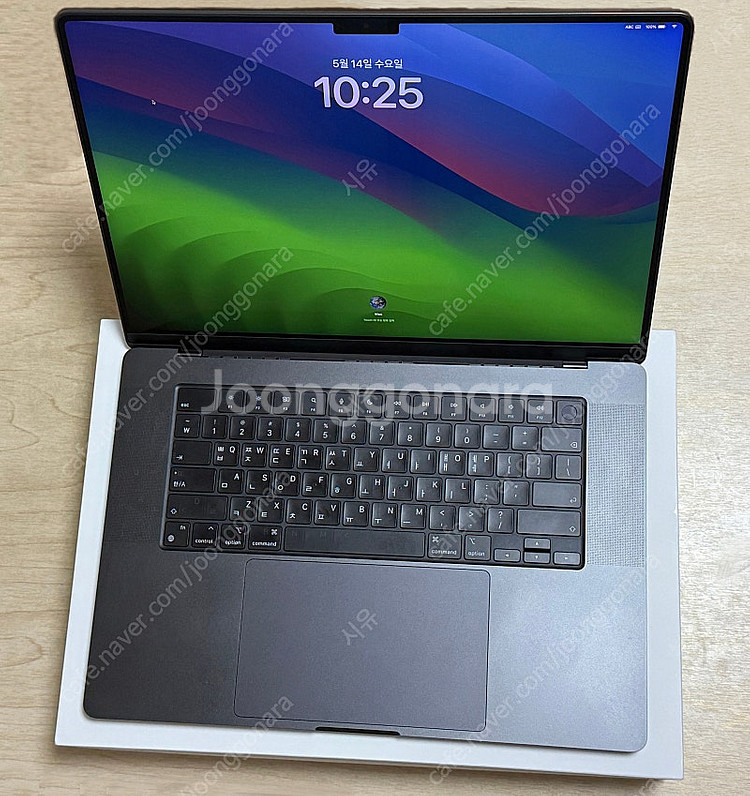 맥북 M3 Pro 16인치 블랙 풀박스 기본형 + 애케...--5