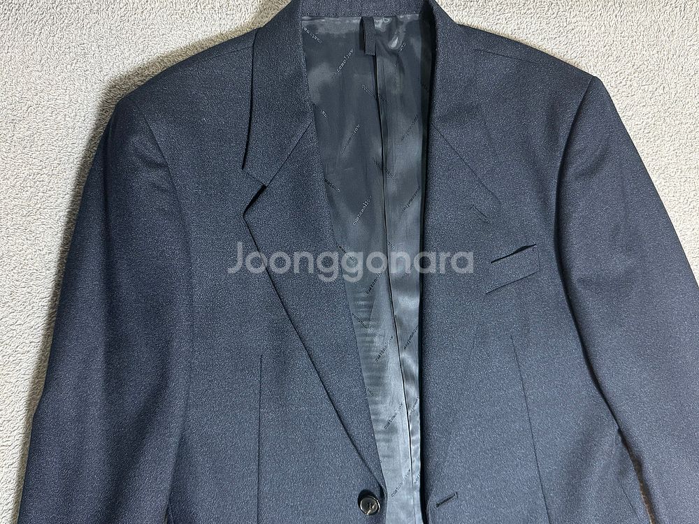실착1회 100 커스텀멜로우 야상코트 네이비 블레이져 ...--4