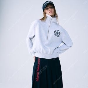 마르디메크르디 하프 집업 맨투맨
