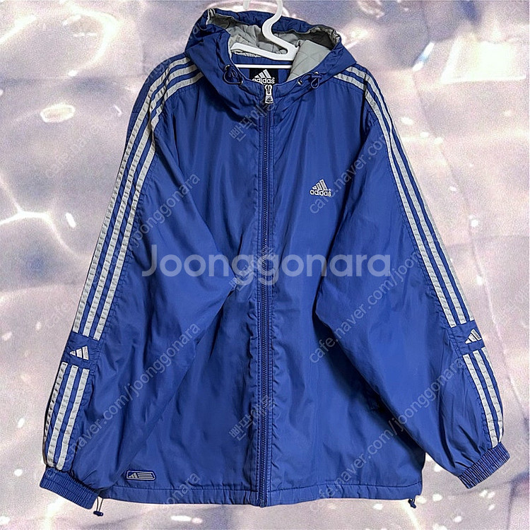 아디다스 올드스쿨 후드 누빔 패딩 점퍼 알링톤 블루 1...--3
