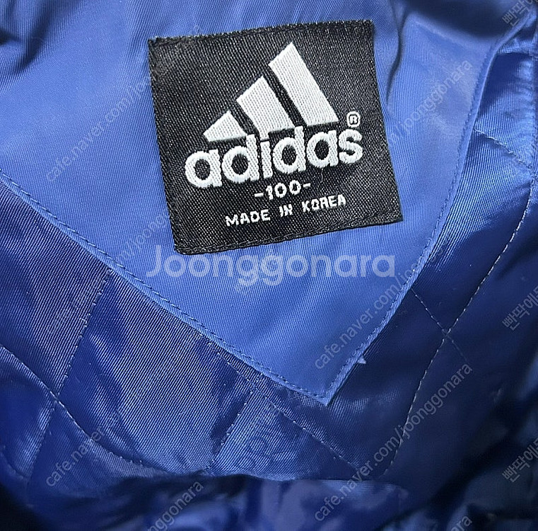 아디다스 올드스쿨 후드 누빔 패딩 점퍼 알링톤 블루 1...--7