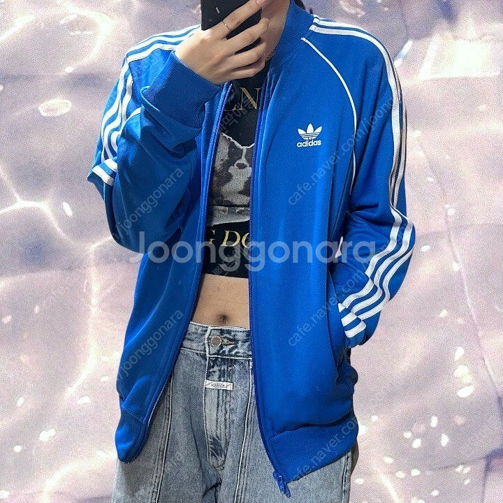 아디다스 투웨이 슈퍼스타 져지 블루 XL--1