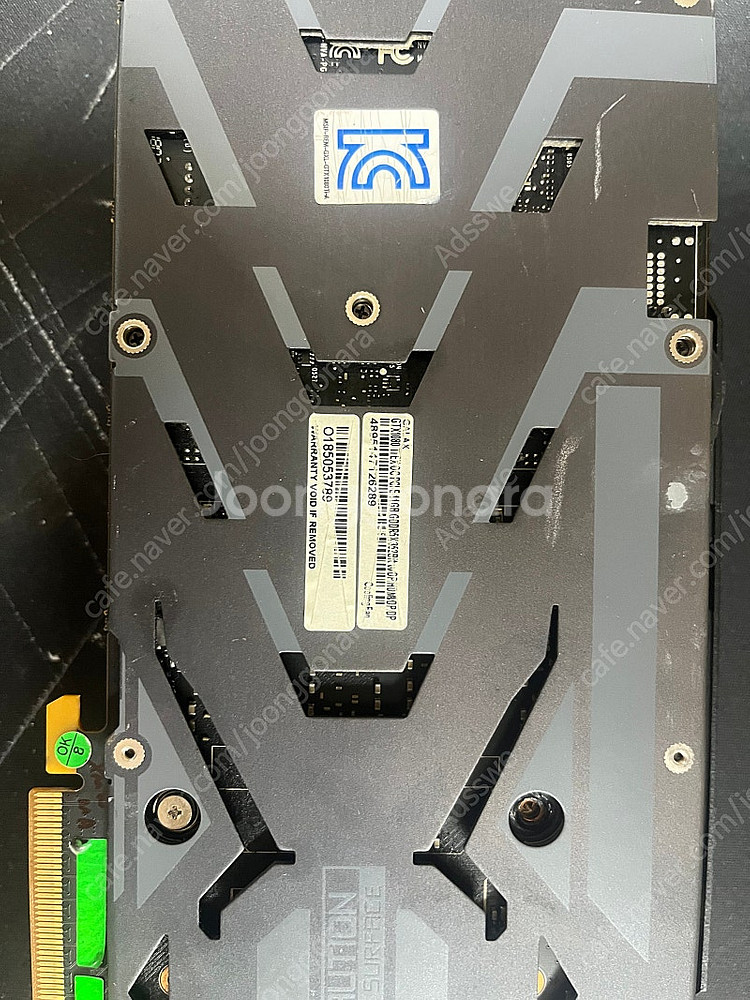 (불량) 갤럭시 1080TI 11G 불량 그래픽 팝니다--1