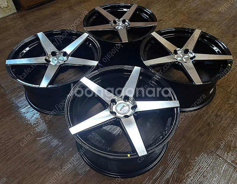 RS9 5스포크 유광블랙폴리쉬 PCD 105전용 전시용...--2