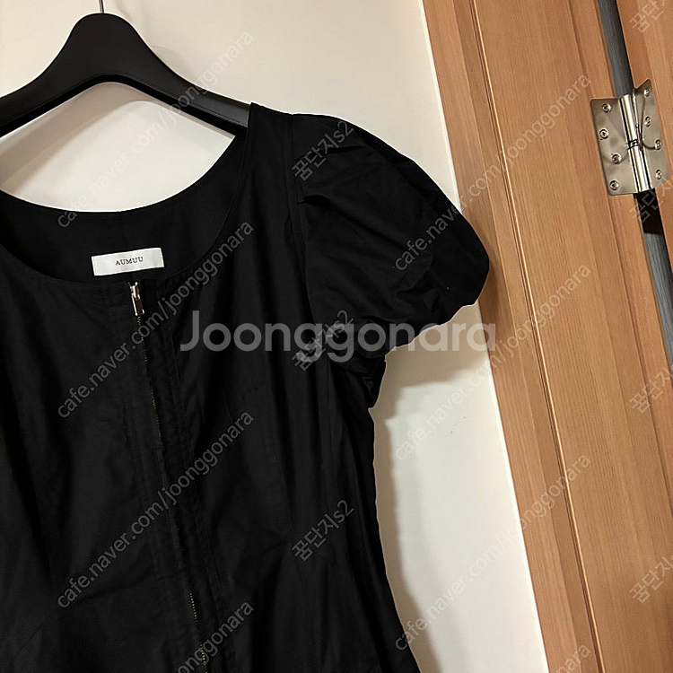 Aumuu 오뮤 원피스 벌룬 퍼프소매 결혼식 하객룩 직...--4