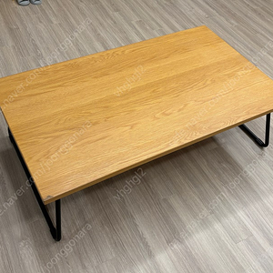 무인양품 접이식 로우 좌식테이블 떡갈나무