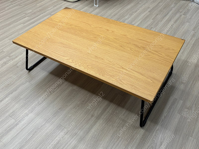 무인양품 접이식 로우 좌식테이블 떡갈나무--6