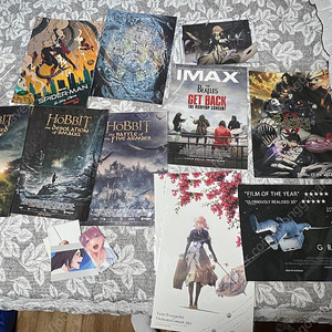 각종 영화 포스터 CGV /호빗, 바이올렛 에버가든 오케스트라, 이터널스, 그래비티, 주술회전0, 스파이더맨 노웨이홈 ,, 바이올렛 에버가든 클리어파일 ,5등분의 신부 오리지널