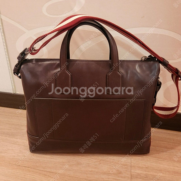 명품 발리 남성 가죽 대형 서류 토드백 가방. 크로스 ...--2