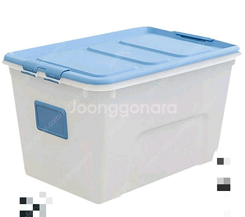 보관박스 리빙박스 72L 대형 리빙박스 (블루/레드) ...--1