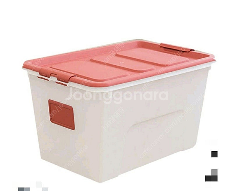 보관박스 리빙박스 72L 대형 리빙박스 (블루/레드) ...--2