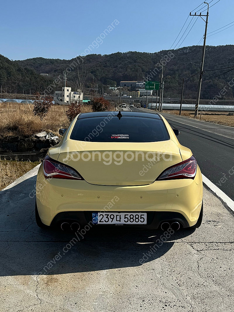제네시스쿠페 2.0 터보 신쿱개조 올도색 차량 판매--5