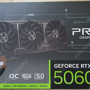 [판매] ASUS 프라임 지포스 RTX 5060TI OC D7 16GB 그래픽 카드 판매합니다