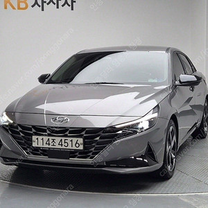 아반떼 중고차 아반떼 하이브리드 중고 회색 2021년식 87,000km 인스퍼레이션 개인중고차
