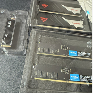 패트리어트 VIPER VENOM DDR5 32G PC5-48000 CL30 6000MHz 16GB * 2 , T500 1tb , 마이크론 ddr5-5600 16gbx2 판매합니다.