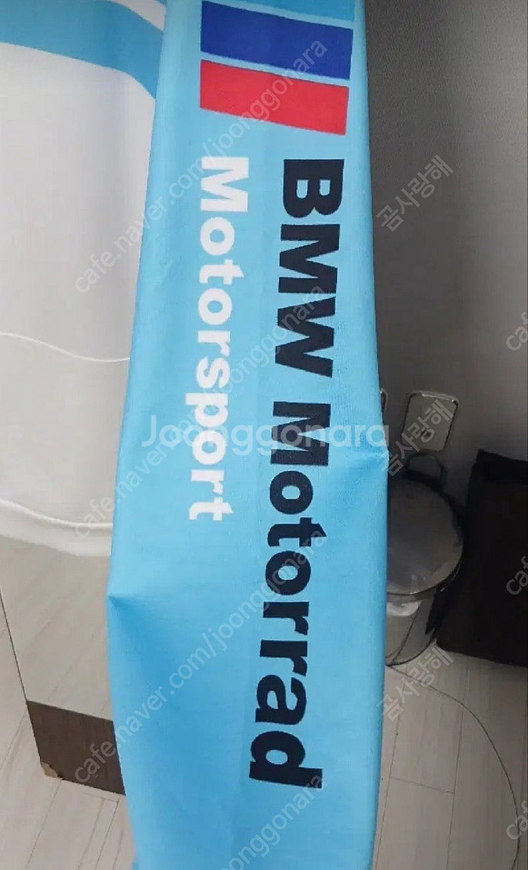 BMW 화이트 앤드 블루 후드 티셔츠(3XL)--4