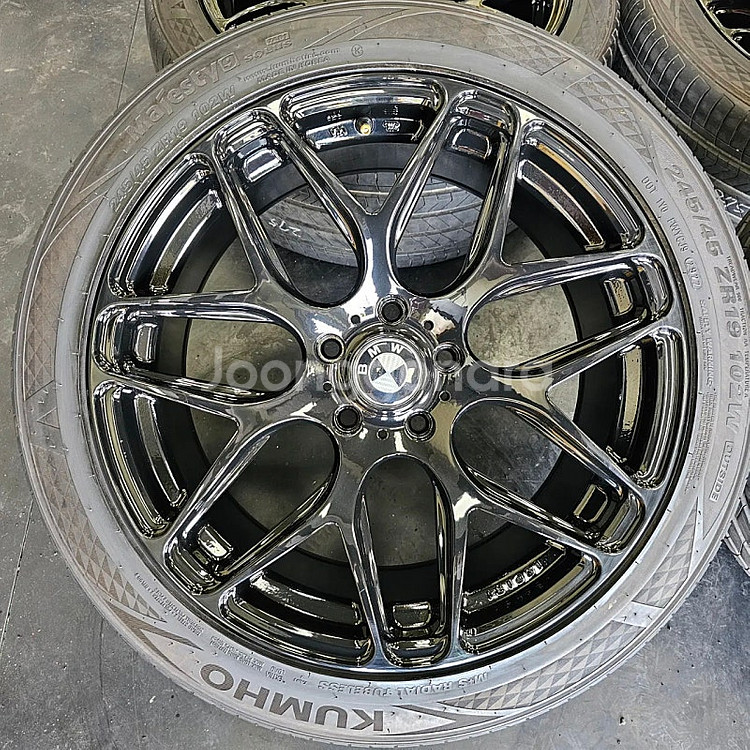 BMW7시리즈 F01 19인치 블랙유광 휠타이어셋. 7...--2