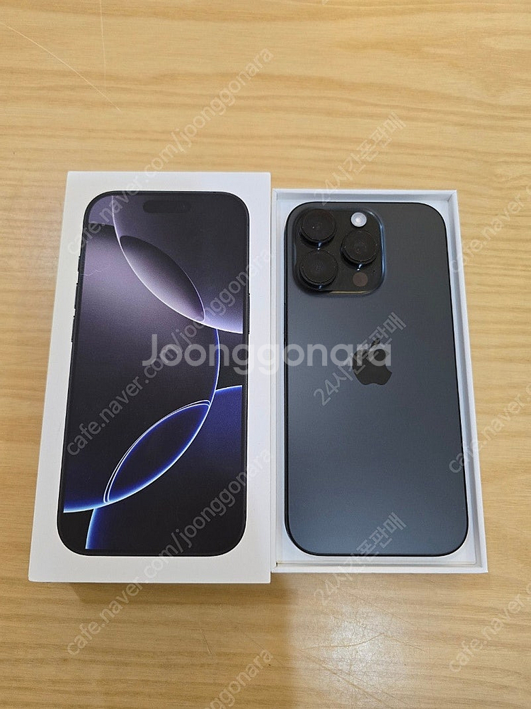 아이폰16프로블랙티타늄128gb 자급제중고폰판매합니다--0