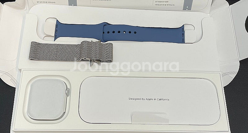 애플워치10 실버 46mm 배터리100% 풀박스중고38...--2