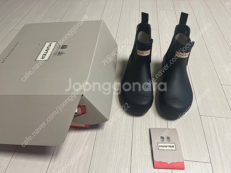 (새상품) 헌터 우먼스 오리지널 첼시 레인 부츠 숏 블...--0