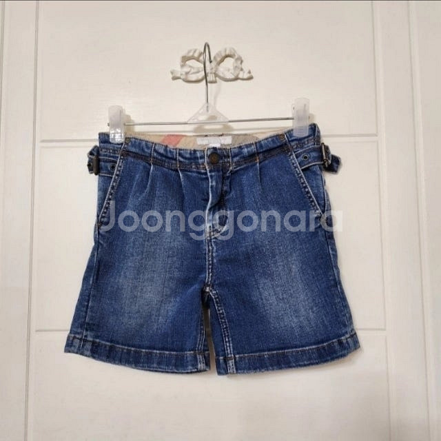 110호 (5y) 버버리칠드런 데님 반바지 / 키즈 여...--0