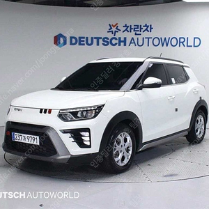 티볼리 중고차 더 뉴 티볼리 중고가격 흰색 2024년식 11,393km 2WD 가솔린 1.5 V5 중고자동차가격