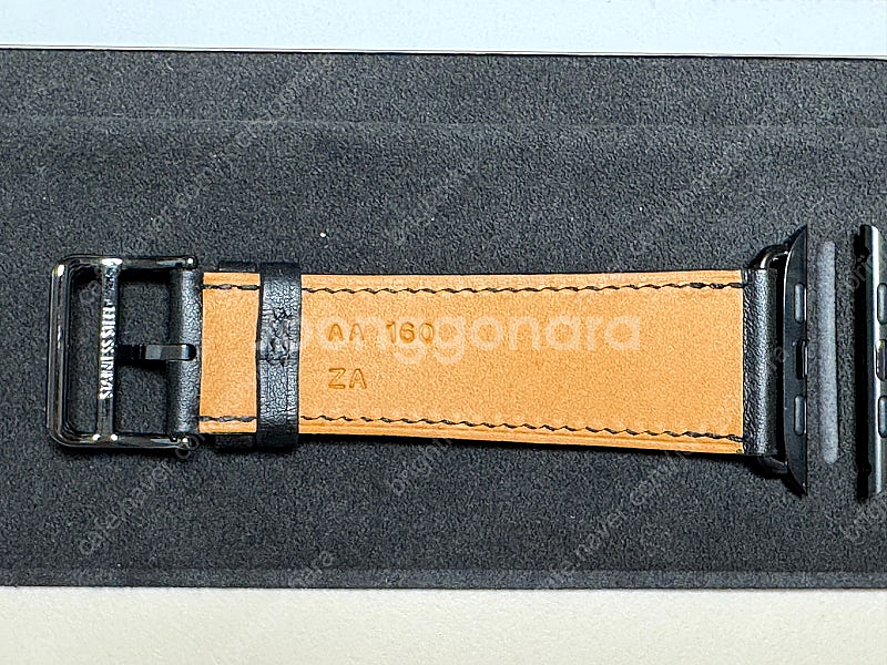 애플워치 에르메스 느와르 싱글투어 최상급44mm(45m...--5