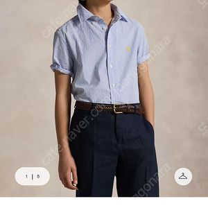 폴로보이즈 시어서커 반팔셔츠(새상품)
