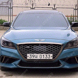 제네시스 G80 중고 제네시스 중고 가격 하늘색 2017년식 3.3 T AWD 스포츠 중고차 구매