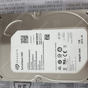 씨게이트 스카이호크 CCTV용 하드디스크 SEAGATE SKYHAWK CCTV DVR NVR 녹화기 전용 HDD 1TB