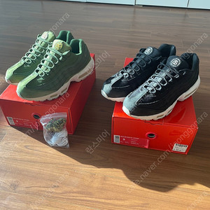 나이키 스투시 stussy 맥스 95 , 검정 270 사이즈