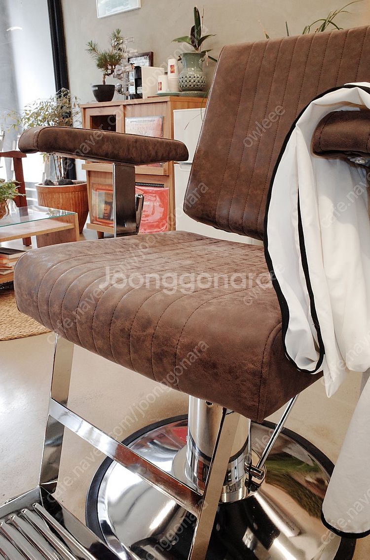 CBG 보난자 바버체어 커스텀 ( 짙은 브라운)--0