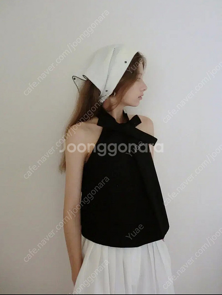 스무스무드 Souissi Bow Tie Top Blac...--1