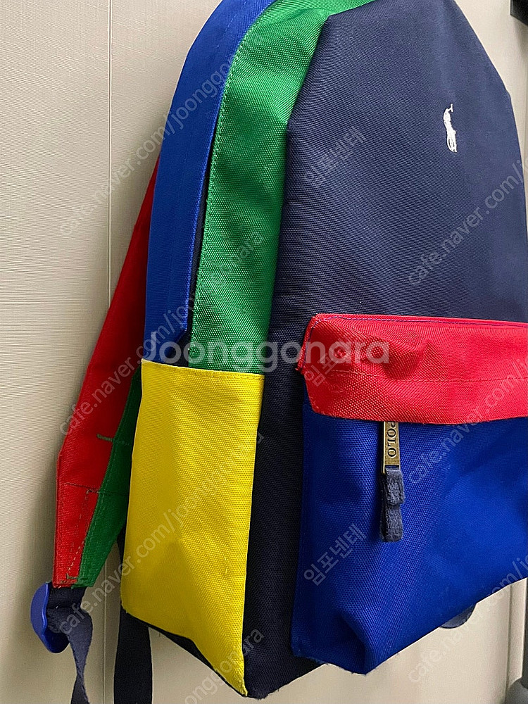 POLO RL 폴로랄프로렌 멀티 컬러블록 백팩 가방--3
