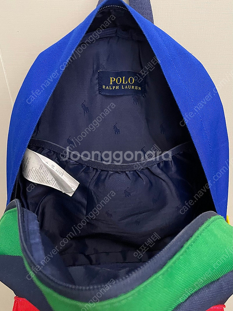 POLO RL 폴로랄프로렌 멀티 컬러블록 백팩 가방--9