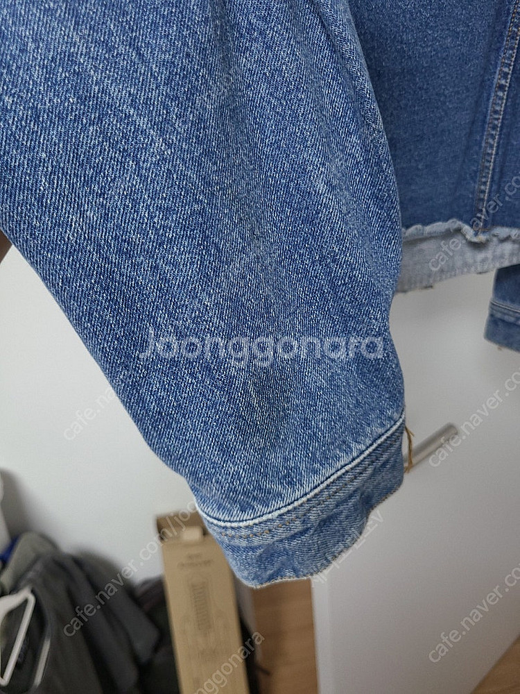 노앙 NOHANT 밑단커팅 청자켓 L--5