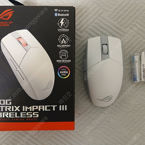 Asus rog impact 3 무선 마우스(신품급)
