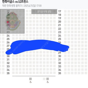 6월 15일 대전구장 엘지VS한화