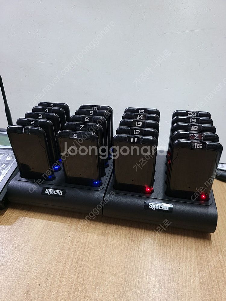 시스콜 카페진동벨 gp-200r 20구 세트 팝니다--1
