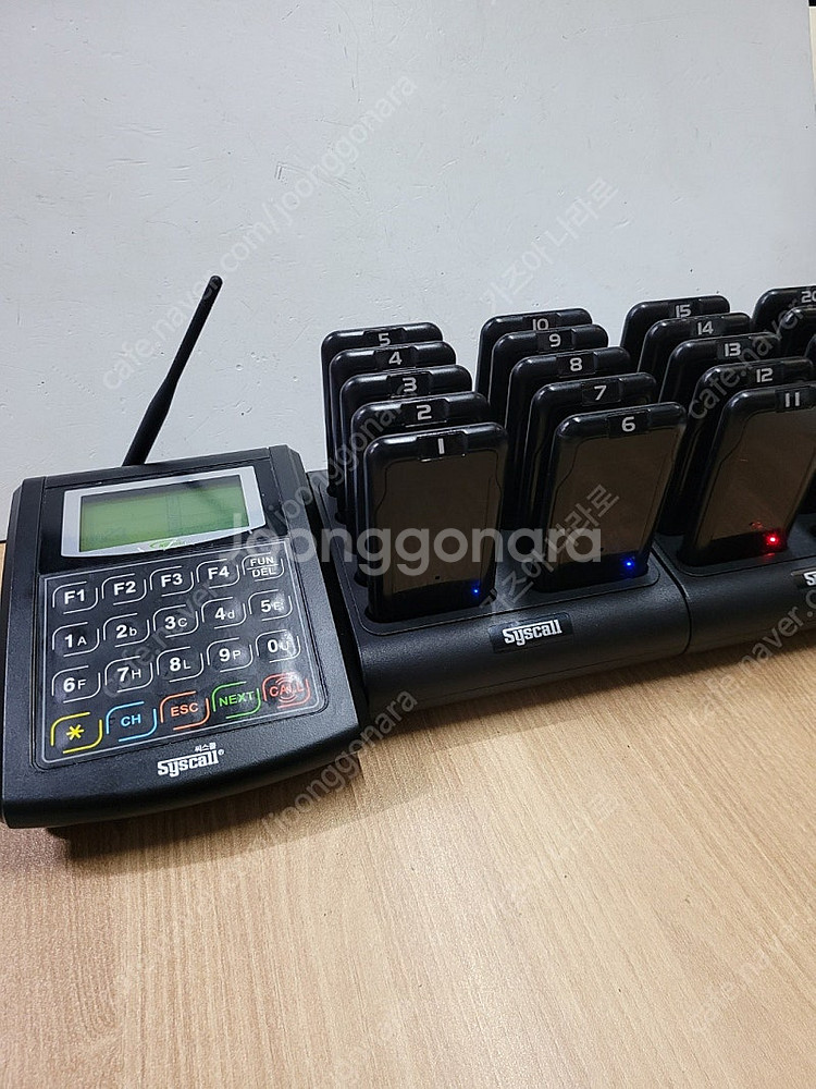 시스콜 카페진동벨 gp-200r 20구 세트 팝니다--4